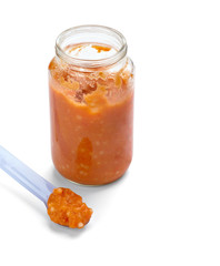 baby food glass container