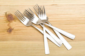Fork on the wood