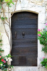 doors of country side house