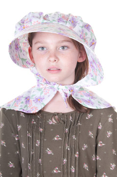 Girl Wearing Bonnet