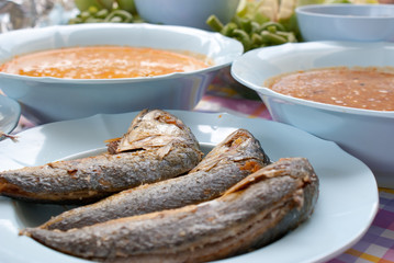 Sea fish in meal