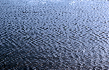 rippled water surface with a pattern