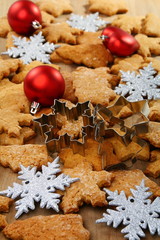 Christmas ginger biscuits.