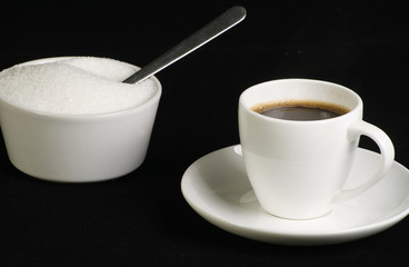 espresso in white cup