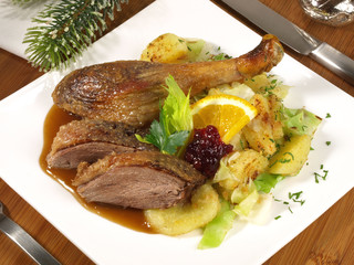 Weihnachtsgans - Tellergericht