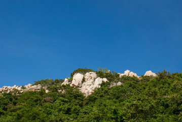 Rock mountain in the sky