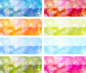 Bokeh banners