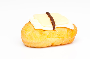 close up donut on isolate