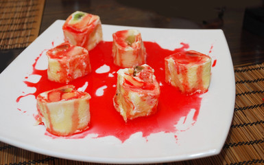 Sweet japanise rolls