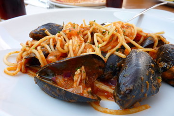 Spaghetti  mit Miesmuscheln
