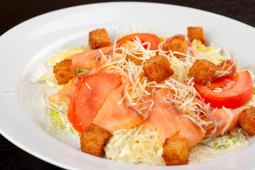 smoked salmon filet salad