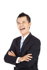 asian Businessman laughing