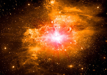 Stars of a planet and galaxy in a free space