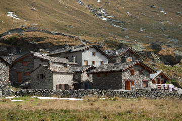 Fototapeta na wymiar Alpine Angeloga - Valle Spluga