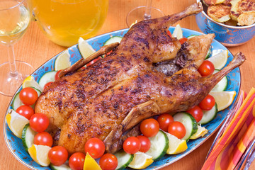 Roasted duck