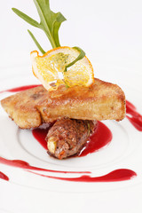 foie gras with sauce