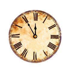 Obraz na płótnie Canvas 11:55, czas na vintage zegar