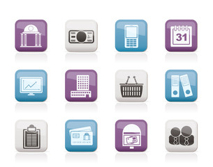 Business and finance icons - vector icon set