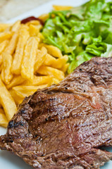 Delicious juicy steak beef meat