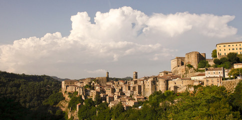 Fototapeta premium Sorano, Toscana, Italia