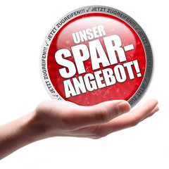 Unser Spar-Angebot! Button, Icon