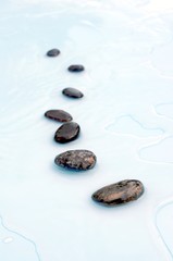 stones in water