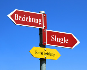 Obraz premium Beziehung oder Single