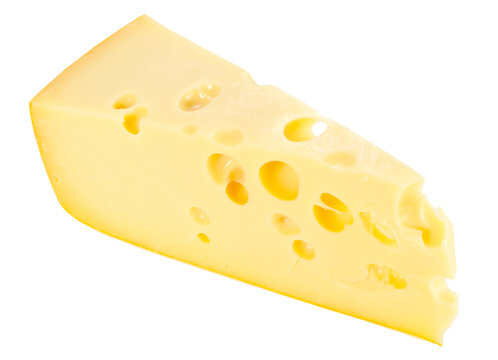Sector part of yellow cheese