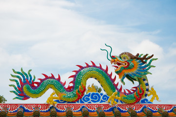 colourful chinese dragon