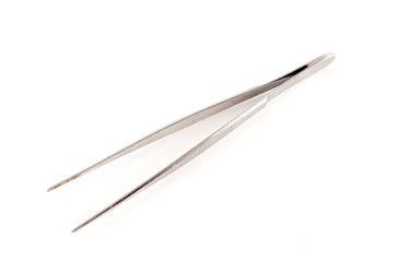 metallic tweezers