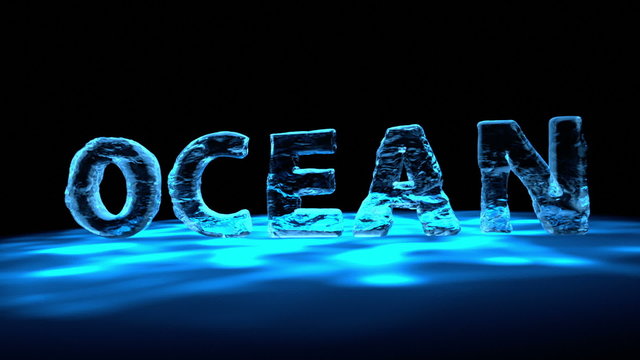 Liquid Title OCEAN - version: Water 02