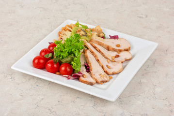 Tasty appetizer of meat