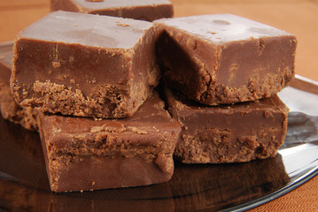 Closeup of fudge