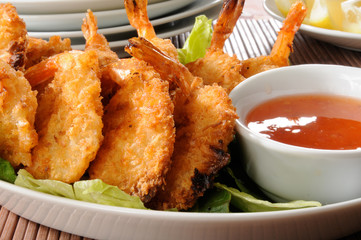 Coconut shrimp prawns