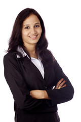 smiling businesswoman