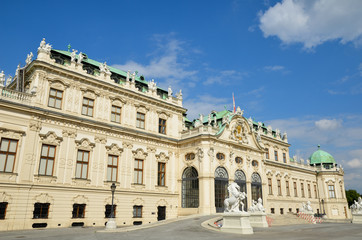 Fototapeta na wymiar Le Palais du Belvédère à Vienne