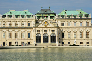 Palais du Belvédère dans la ville de Vienne