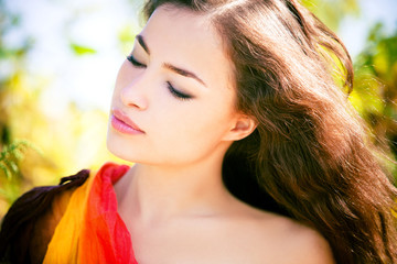 woman portrait in nature