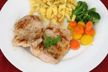 Grillteller mit Gemüse