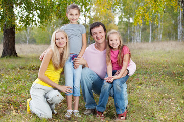 Fototapeta premium Happy family