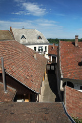 old tiled roofs