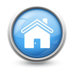 Symbole glossy vectoriel maison accueil