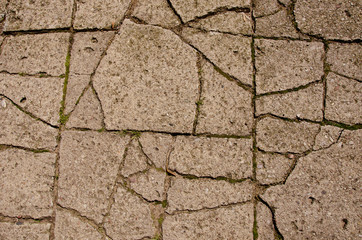 cracked old pavement background