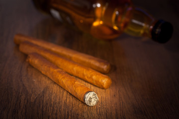 Whisky and cigars