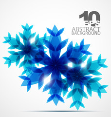 Christmas snowflake background