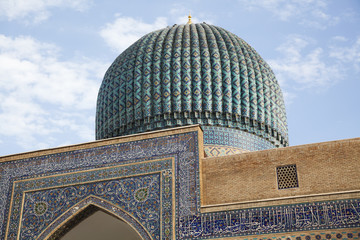 Dome of the Mosque in Uzbekistan