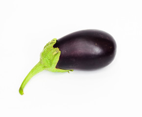 Eggplant on white background