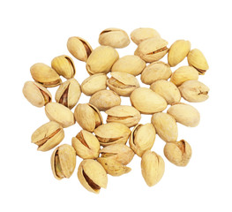 Pistachio on a white background