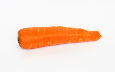 Fresh Carrot Isolated on a White Background