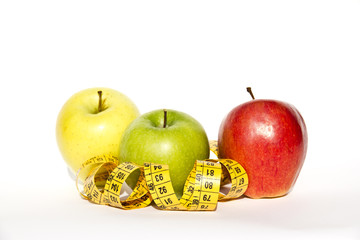 Mele e metro, misura, dieta, salute, alimentazione